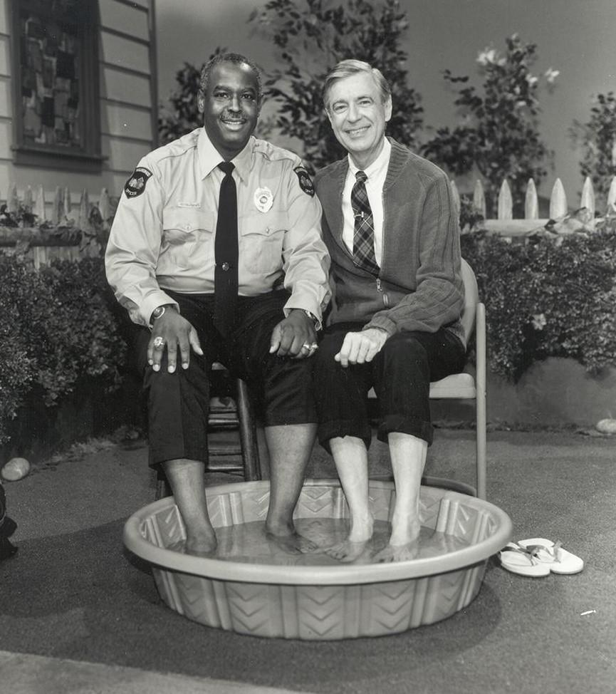 Mr. Rogers and Officer Clemmons, 1969